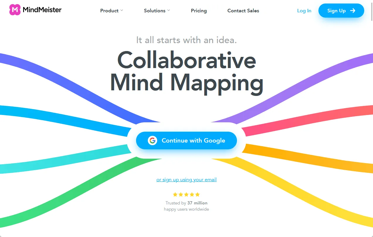 mindmeister-home-page